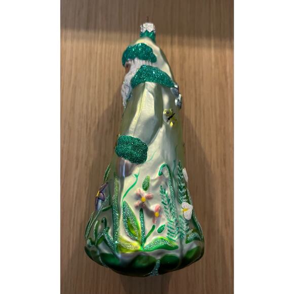 Patricia Breen Rainforest Santa Claus Blown Glass Large Ornament 7" 1998 - Picture 10 of 10